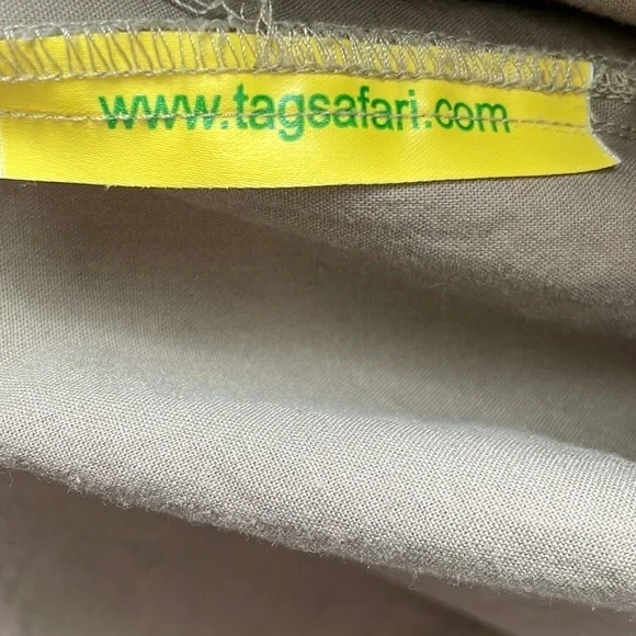 TAG Safari left handed Hunter khaki long sleeve button shirt XL - Picture 6 of 7